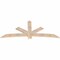 Ekena Millwork Alberta Smooth Timber Gable Bracket, Douglas Fir, 84"W x 35"H x 1 1/2"D x 5 1/2"F, 10/12 Pitch GBW084X35X0206ALB00SDF - alternate 2